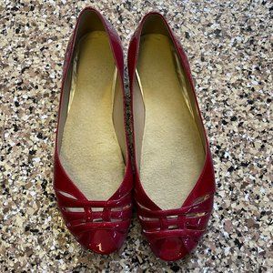 Stuart Weitzman Low Key Peep Toe Flat